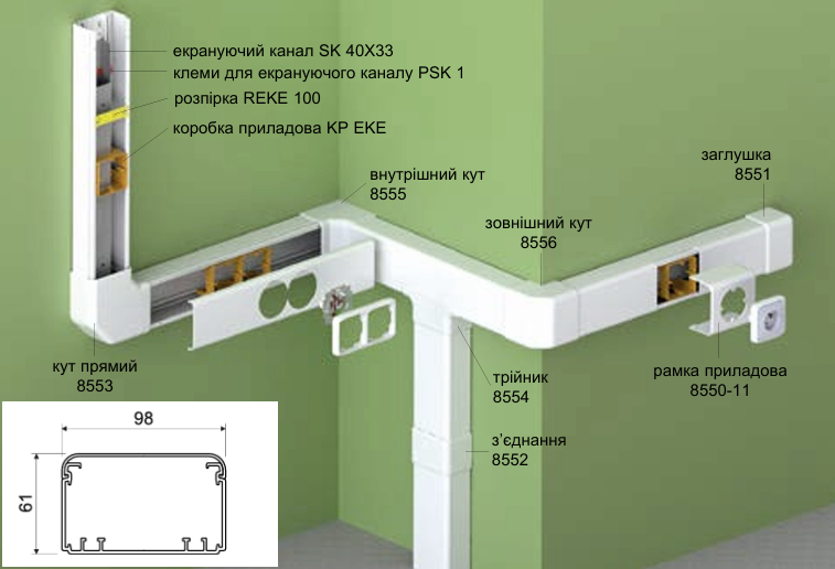 Короб кабельный 180х60